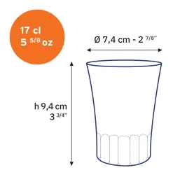 Amalfi - Tasse en verre transparent 17 cl