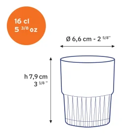 Empilable - Verre Transparent 16cl