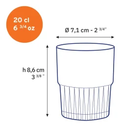 Empilable - Verre Transparent 20cl