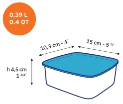 Freshbox - 3 boites de conservation rectangulaires multi-tailles