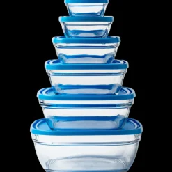 Freshbox - 6 Boites de conservation carrées multi-tailles