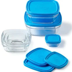 Freshbox - 6 Boites de conservation carrées multi-tailles