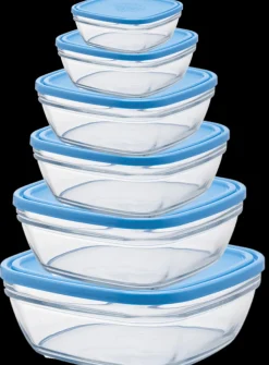 Freshbox - 6 Boites de conservation carrées multi-tailles