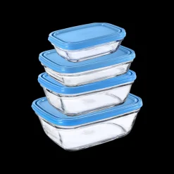 Freshbox - 4 boîtes de conservation rectangulaires multi-tailles