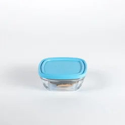 Freshbox - Boite de conservation carrée couvercle bleu 61cl