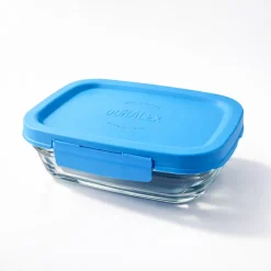 Freshbox - Boite de conservation à ailette couvercle bleu 0.8L