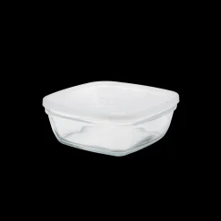 Freshbox - Boite de conservation carrée couvercle blanc 1,15L