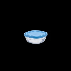 Freshbox - Boite de conservation carrée couvercle bleu 15cl