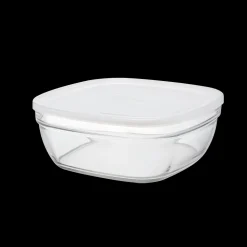 Freshbox - Boite de conservation carrée couvercle blanc 3,1L