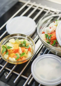 Freshbox - Boite de conservation ronde couvercle blanc 97cl