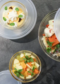 Freshbox - Boite de conservation ronde couvercle blanc 97cl