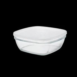 Freshbox - Boite de conservation carrée couvercle blanc 2L