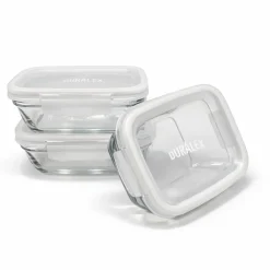 Freshbox - Boite de conservation à ailette couvercle blanc 1.1L