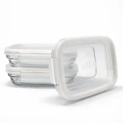 Freshbox - Boite de conservation à ailette couvercle blanc 0.8L