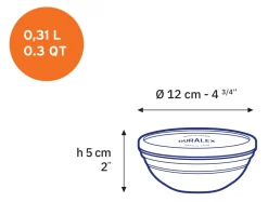 Freshbox - Boite de conservation ronde couvercle bleu 31cl