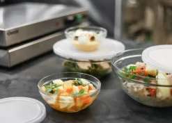 Freshbox - Boite de conservation ronde couvercle blanc 1,59L