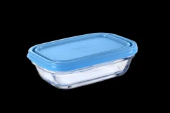 Freshbox - Boite de conservation rectangulaire couvercle bleu 39cl