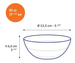 Le Gigogne - Bol Parisien en verre transparent 51cl