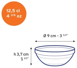 Le Gigogne - Coupelle en verre transparent Empilable 12,5cl - 9cm