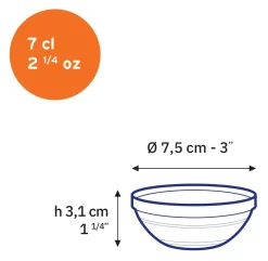 Le Gigogne - Coupelle en verre Empilables 7cl - 7,5cm