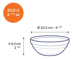 Le Gigogne - Coupelle en verre transparent Empilable 20,5cl - 10,5cm