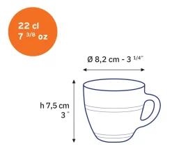 Le Gigogne - Tasse en verre transparent 22 cl