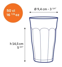 Le Picardie - Verre à eau - Transparent 50cl