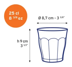 Le Picardie - Verre à eau - Givré 25cl