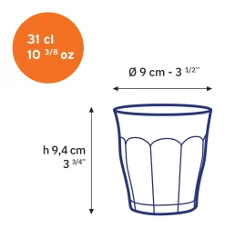 Le Picardie - Verre à eau - Bleu Marine - 31cl