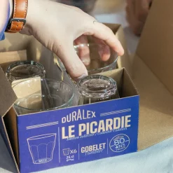 Le Picardie - Verre transparent 25cl - 80 ans