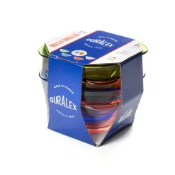 Lys - Bol en verre multicolore à oreilles 51cl