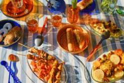 Lys - Plat de service en verre transparent ovale 31cm