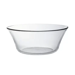 Lys - Saladier en verre transparent de Table 23 cm