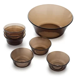 Lys - Saladier (2.2L) et petites coupelles de service (25cl) / Sepia