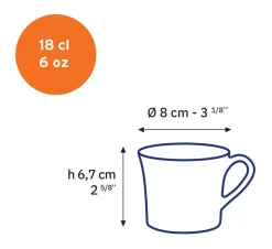 Lys - Tasse en verre Vermeil 18 cl