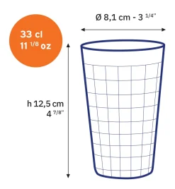 Prisme - Verre Transparent 33cl