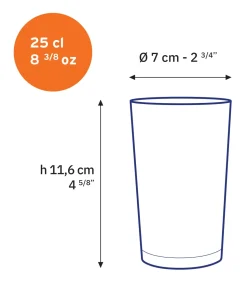 Unie - Verre transparent 25 cl