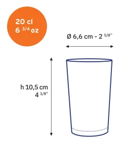 Unie - Verre transparent 20 cl